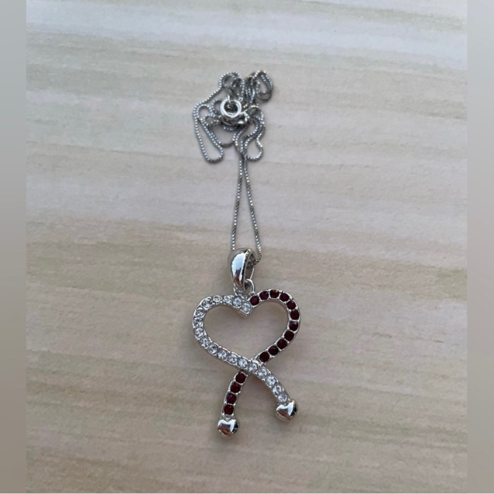 2/$40 - Swarovski Heart Necklace